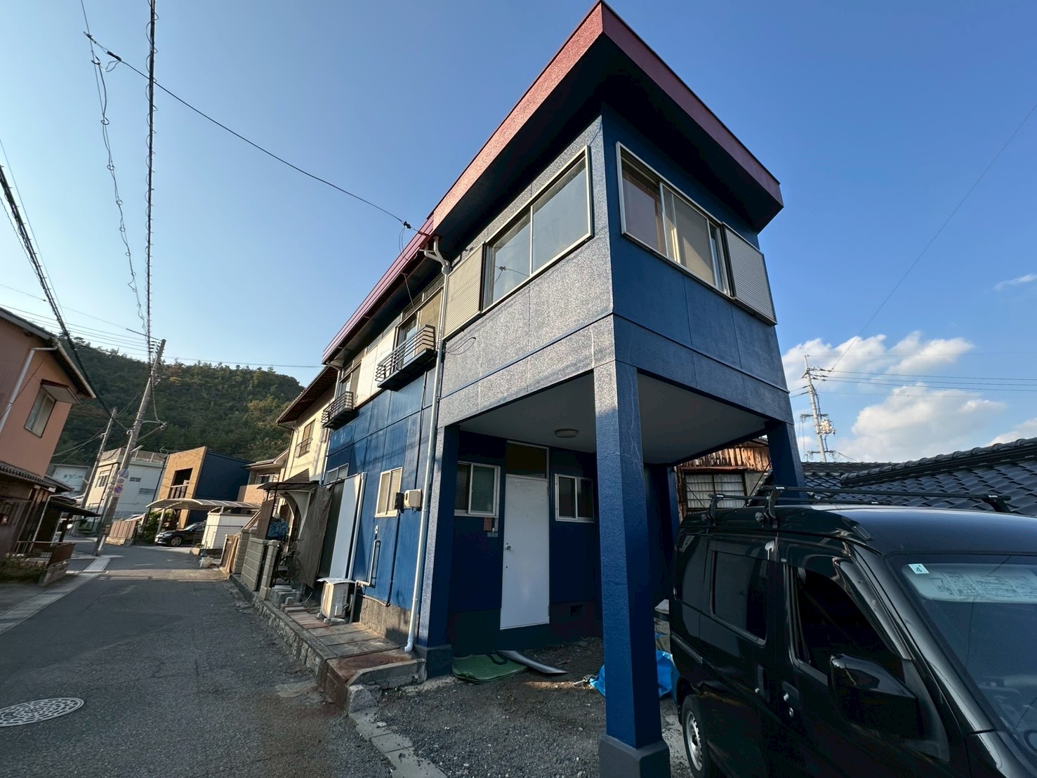 玉野市　H様低（戸建て）の外壁の施工写真